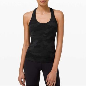 Lululemon Cool Racerback Nulu Black Camo Deep Coal